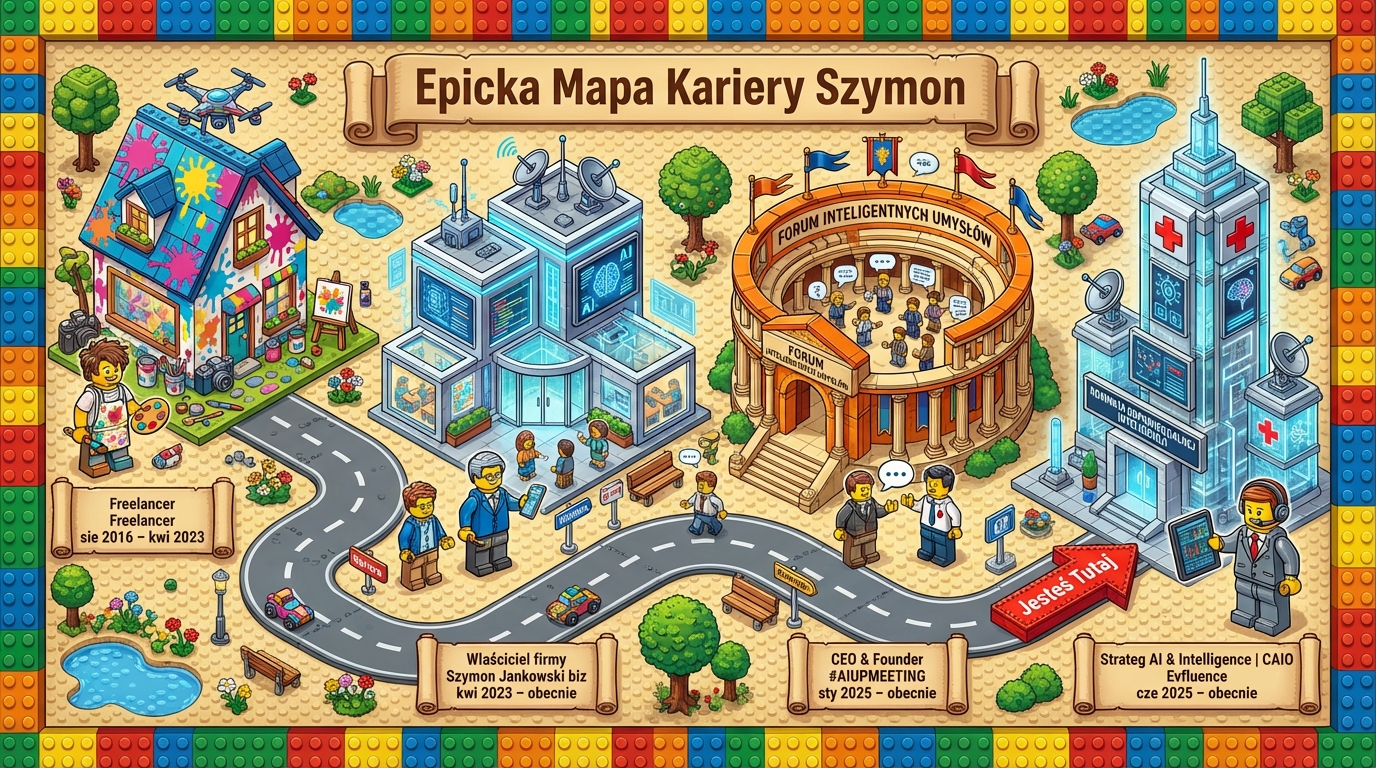 Przykładowa mapa kariery w stylu klockowym